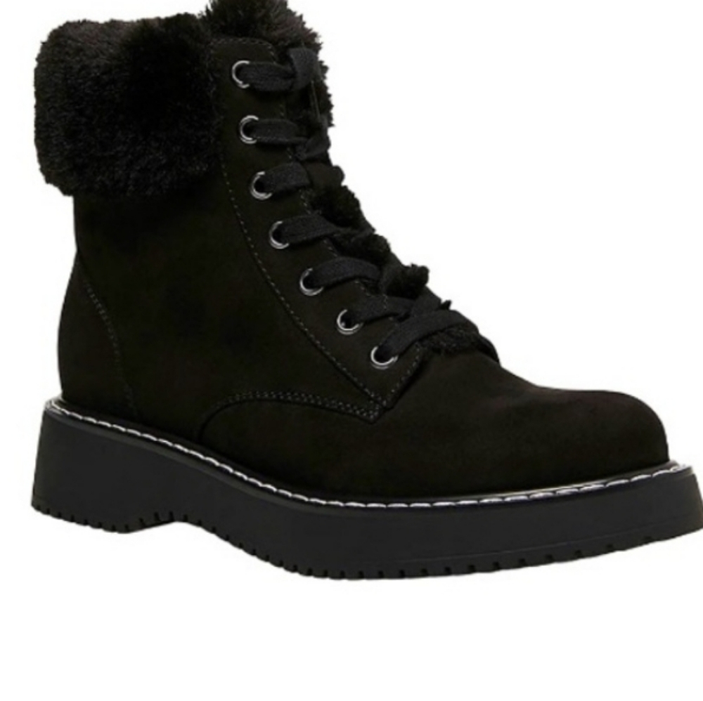 🔥SALE! NWT Madden Girl Fur Hiker Boots